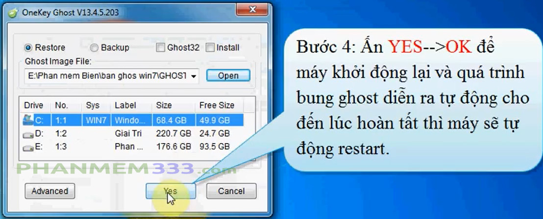 onekey ghost 32 bit
