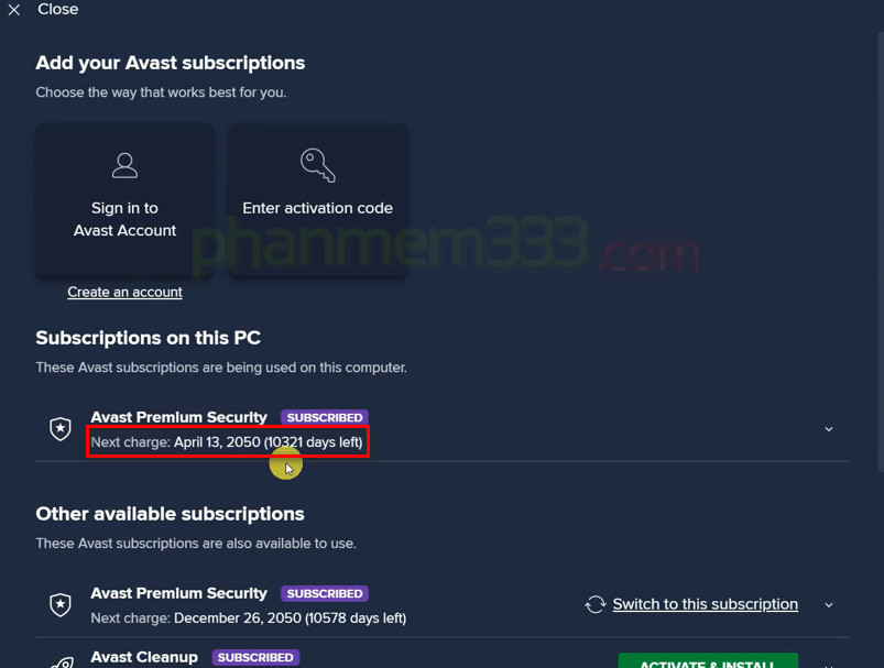 Download Avast Premium Security Full Kích Hoạt [Đến Năm 2050]